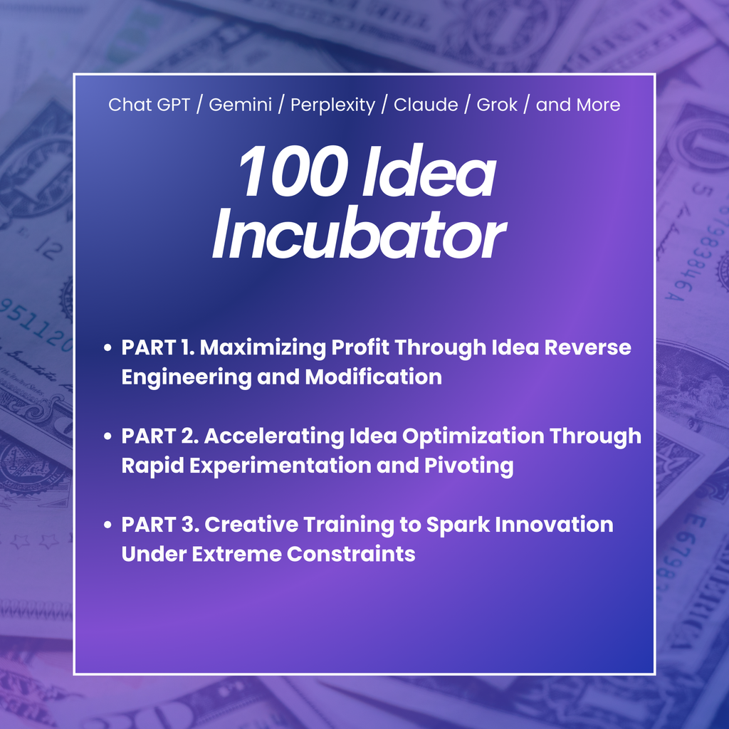 500 Money-Maker Prompts | 100k/Month Roadmap | Chat GPT, Gemini, Perplexity, Claude, Grok and More - Hyeon-PLR