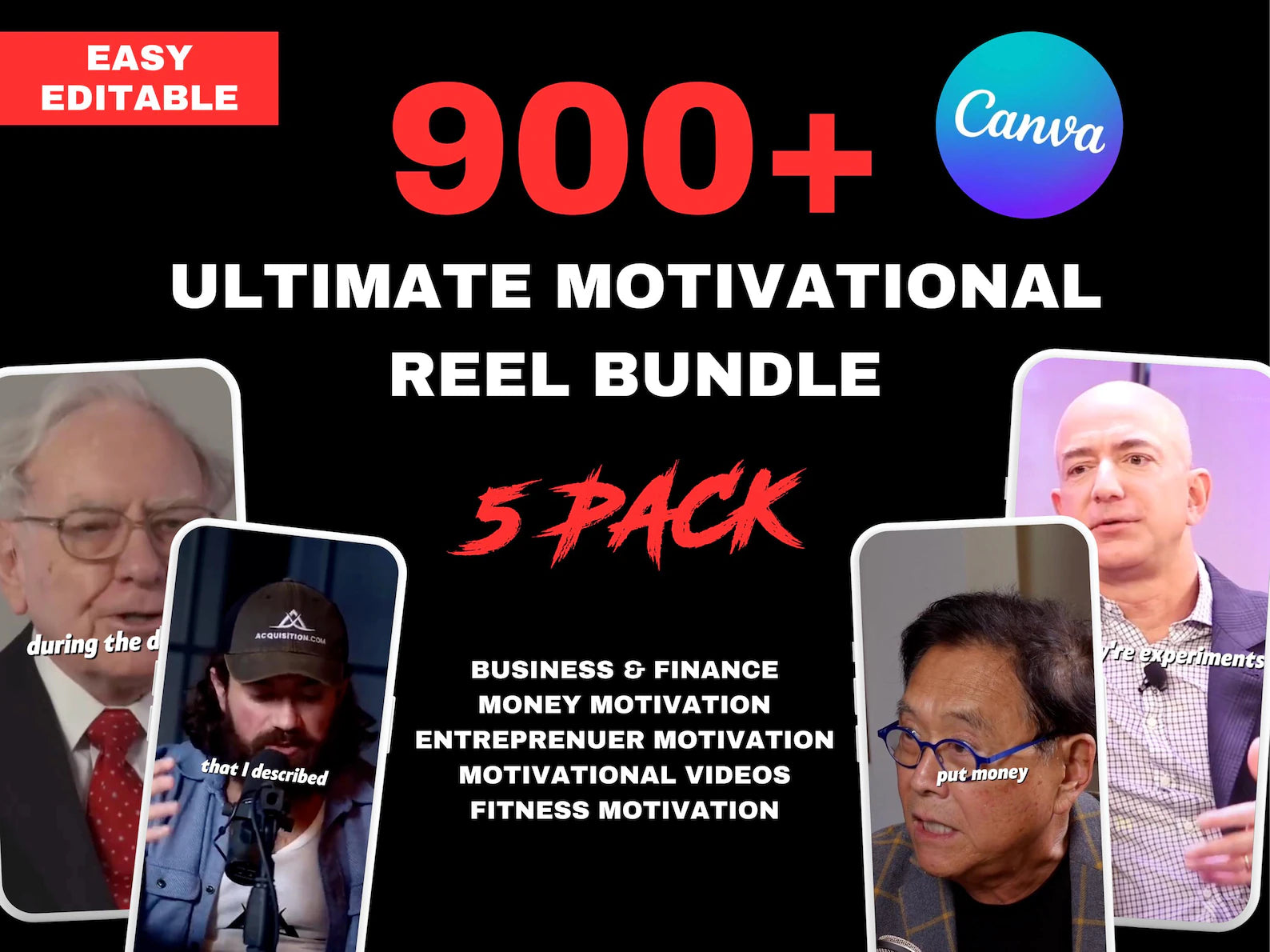 900+ Motivational Reels Video Bundle - Hyeon-PLR