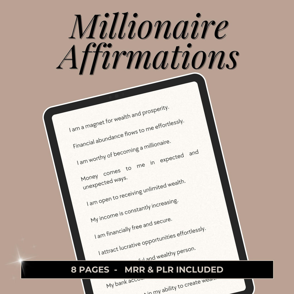 Millionaire Affirmations - Hyeon-PLR