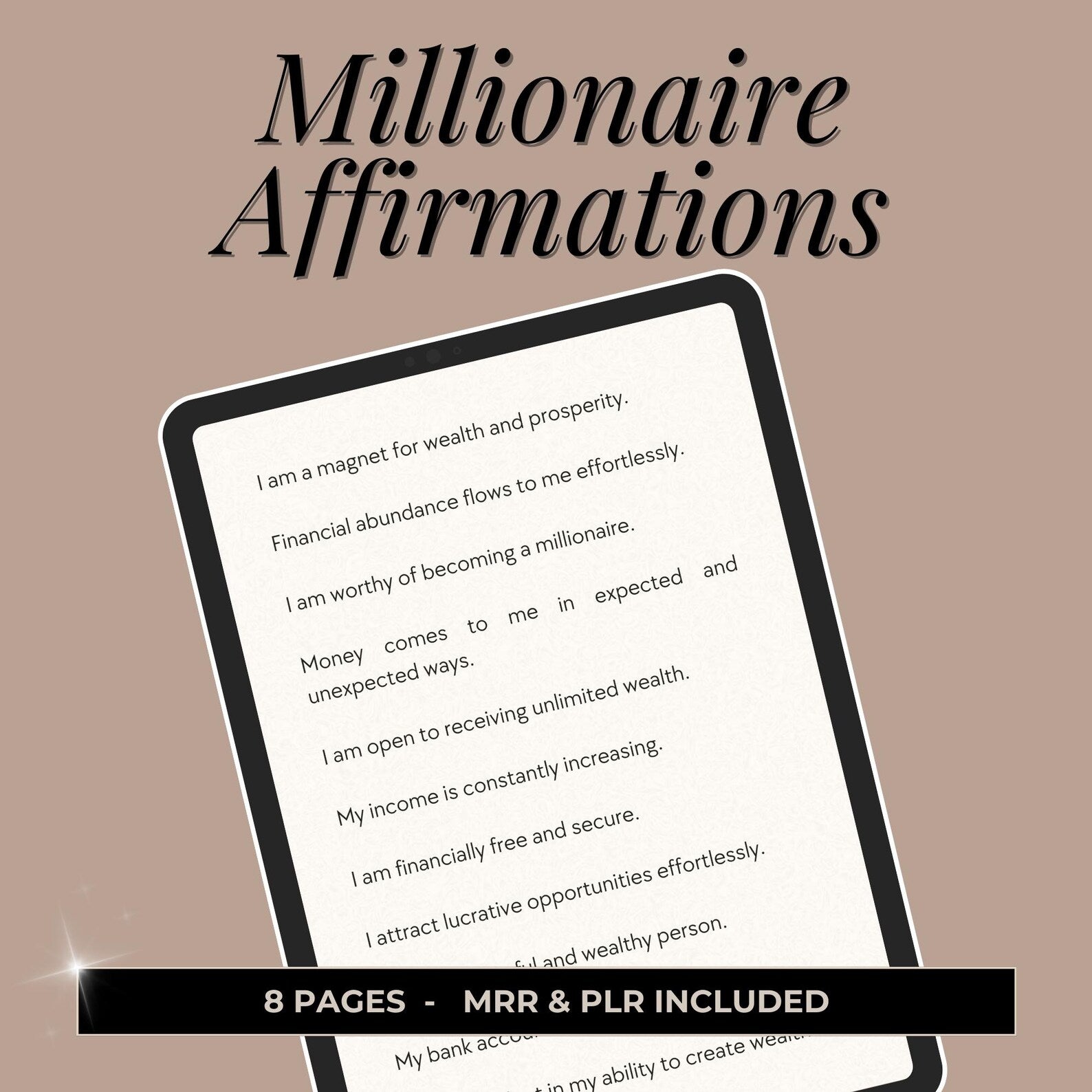Millionaire Affirmations - Hyeon-PLR