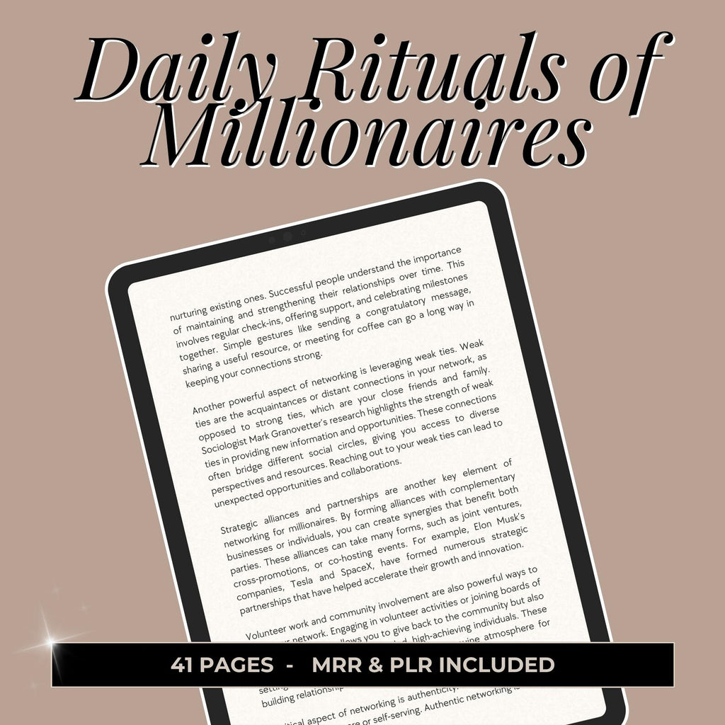 Millionaire Daily Rituals - Hyeon-PLR