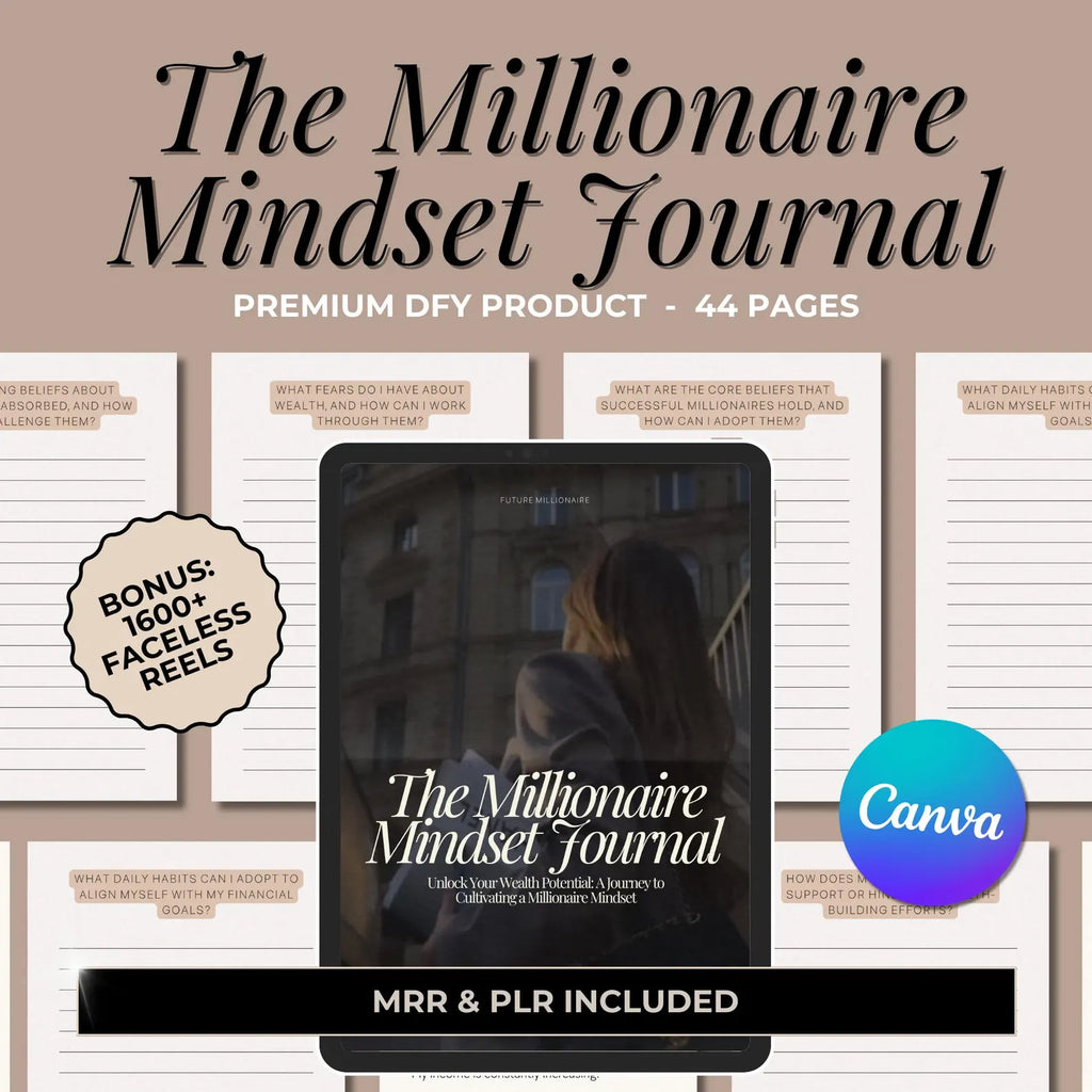 Millionaire Mindset Journal - Hyeon-PLR
