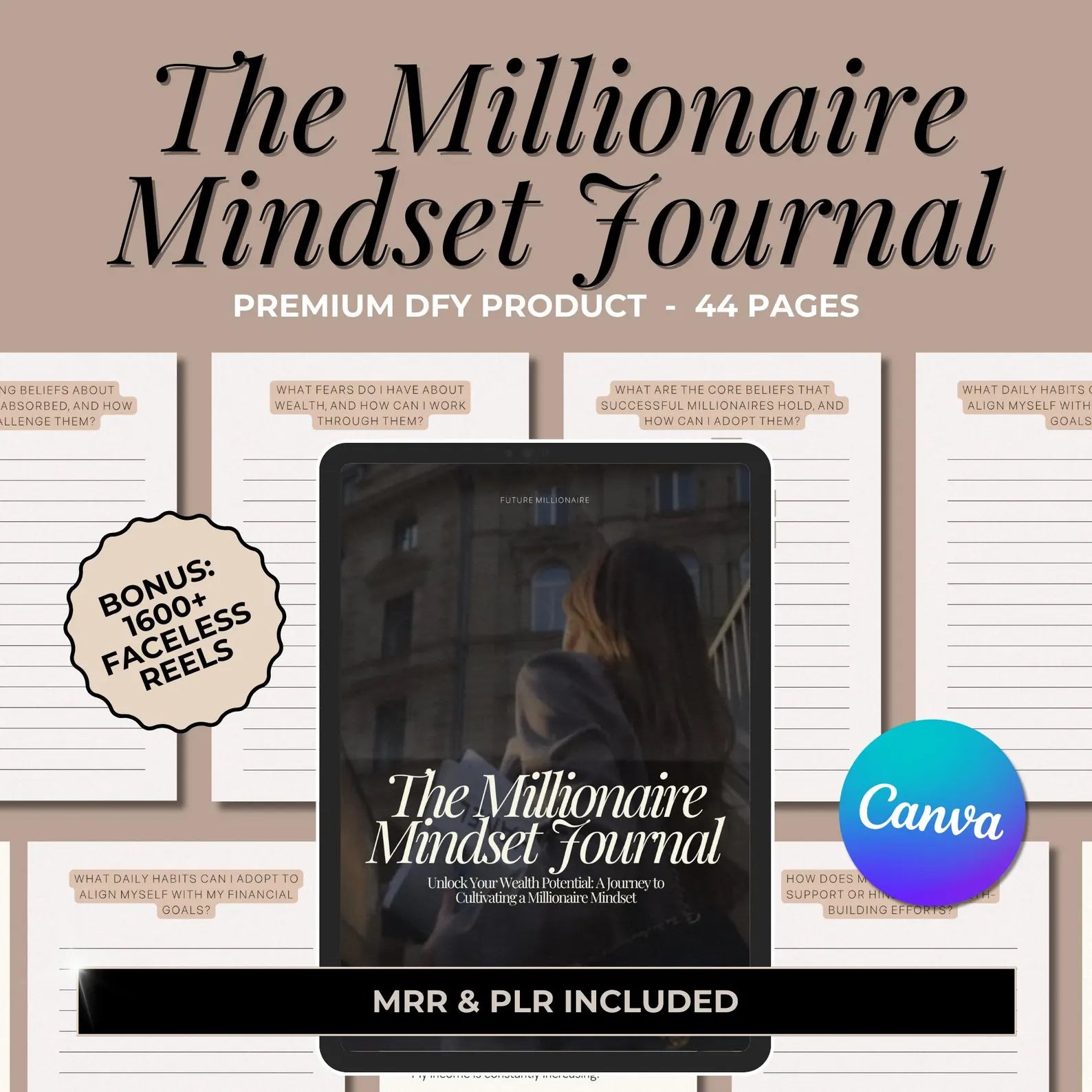 Millionaire Mindset Journal - Hyeon-PLR