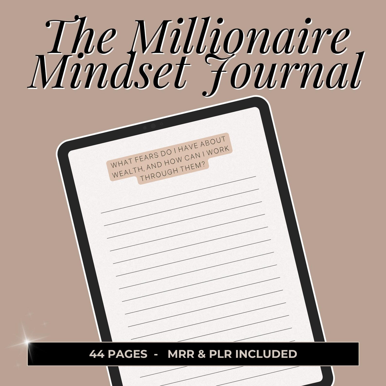 Millionaire Mindset Journal - Hyeon-PLR