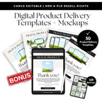Millionaire Mindset Mastery | 17 PLR Canva eBooks | Wealth Success Coaching Templates - Hyeon-PLR