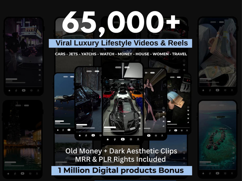 65,000+ Viral Luxury Rich Lifestyle Videos - Hyeon-PLR