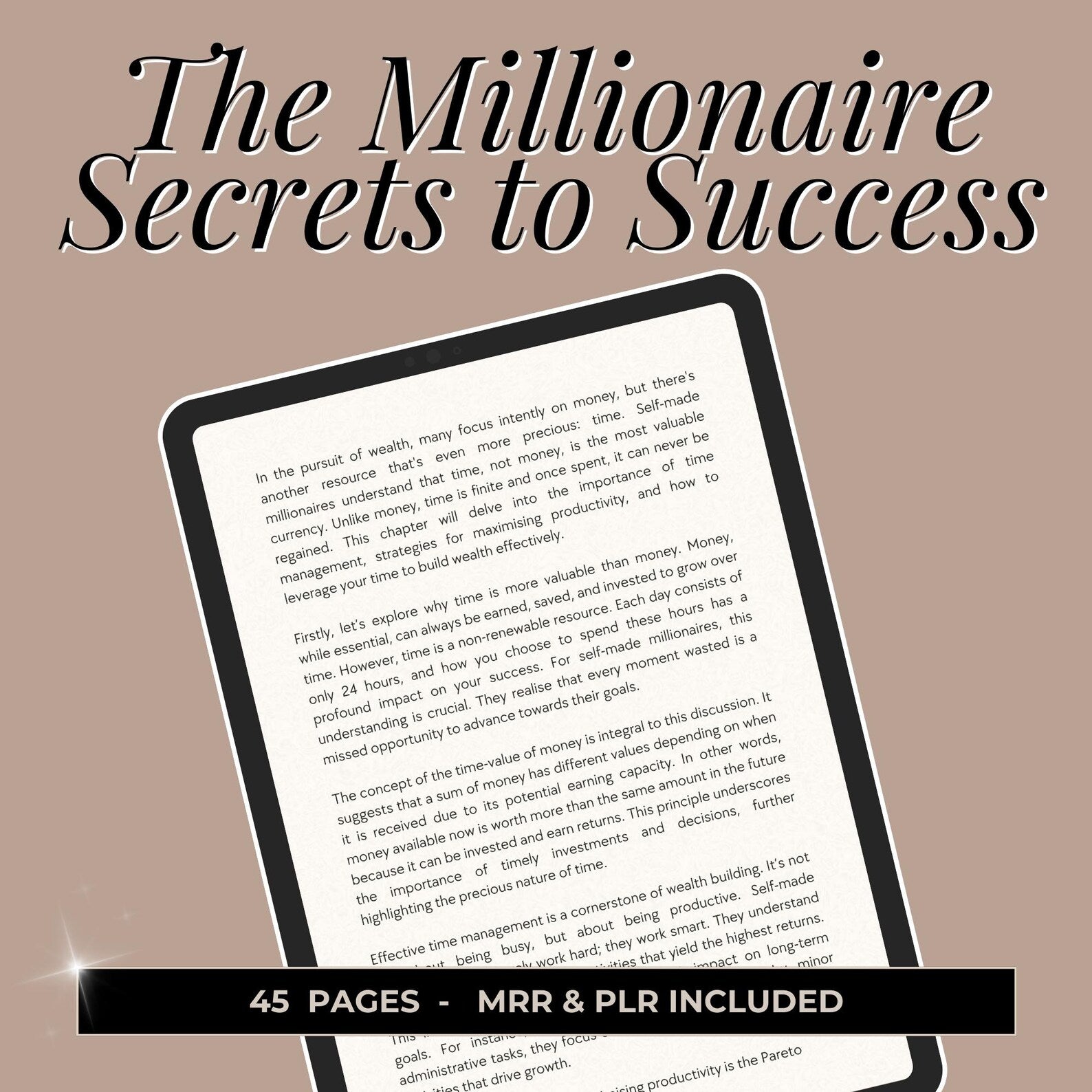 Millionaire Success Secrets - Hyeon-PLR