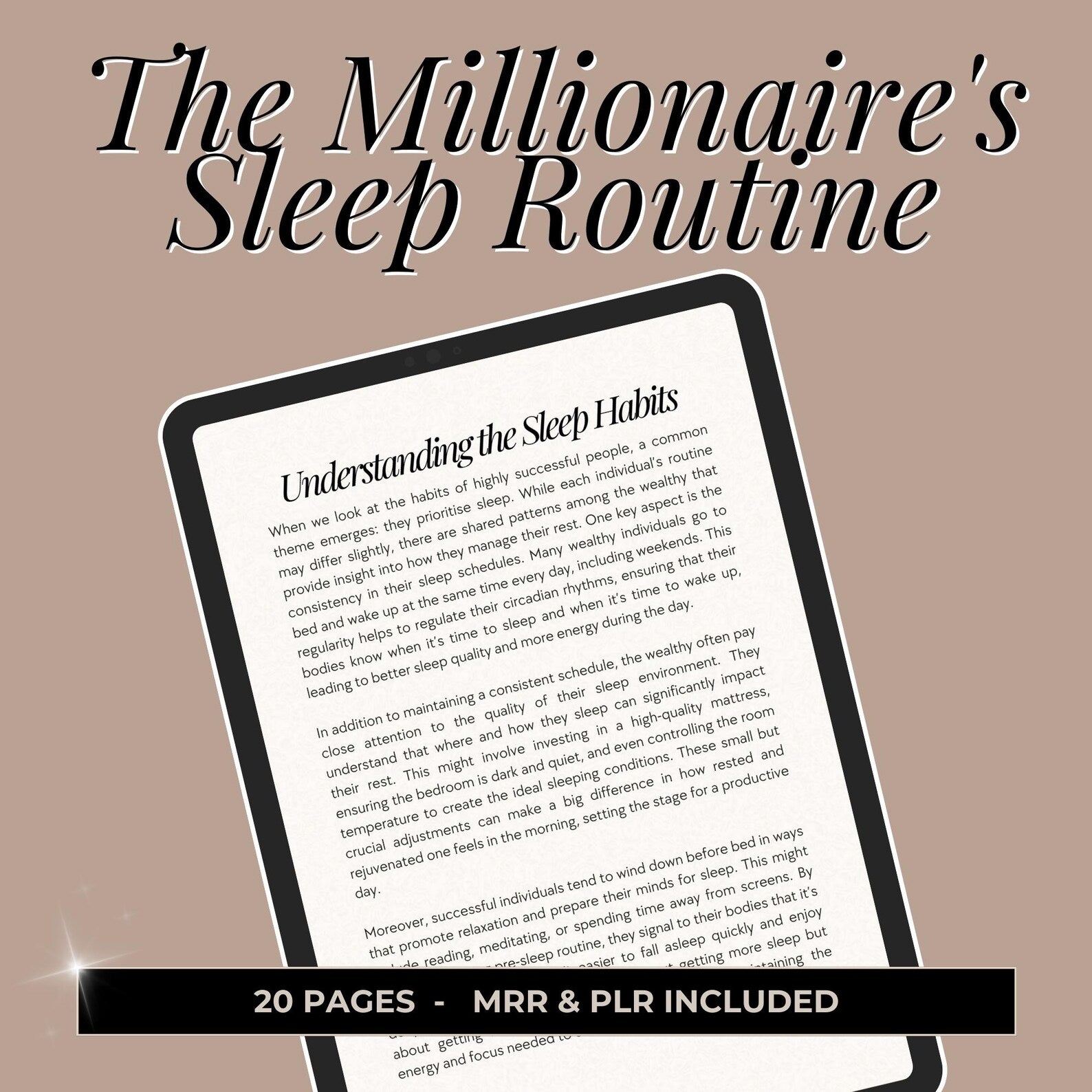 Millionaire's Sleep Routine - Hyeon-PLR