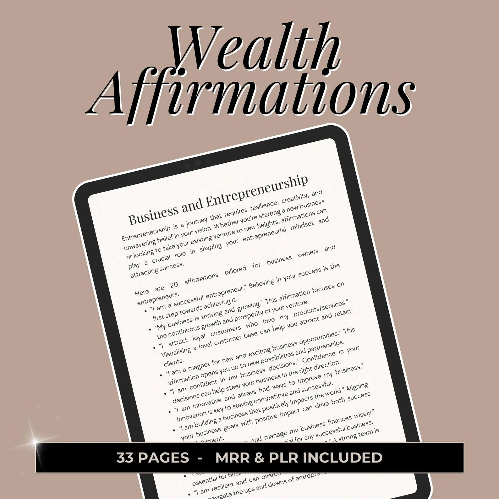 Wealth Affirmations - Hyeon-PLR