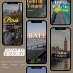 50 Travel Instagram Reels: Editable Canva Video Templates - Hyeon-PLR