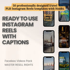 50 Travel Instagram Reels: Editable Canva Video Templates - Hyeon-PLR