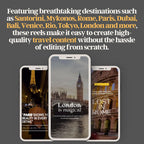 50 Travel Instagram Reels: Editable Canva Video Templates - Hyeon-PLR