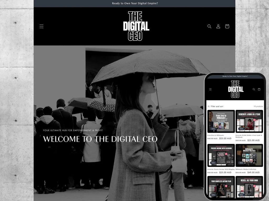 🚀Shopify Store Theme Digital Products - Hyeon-PLR