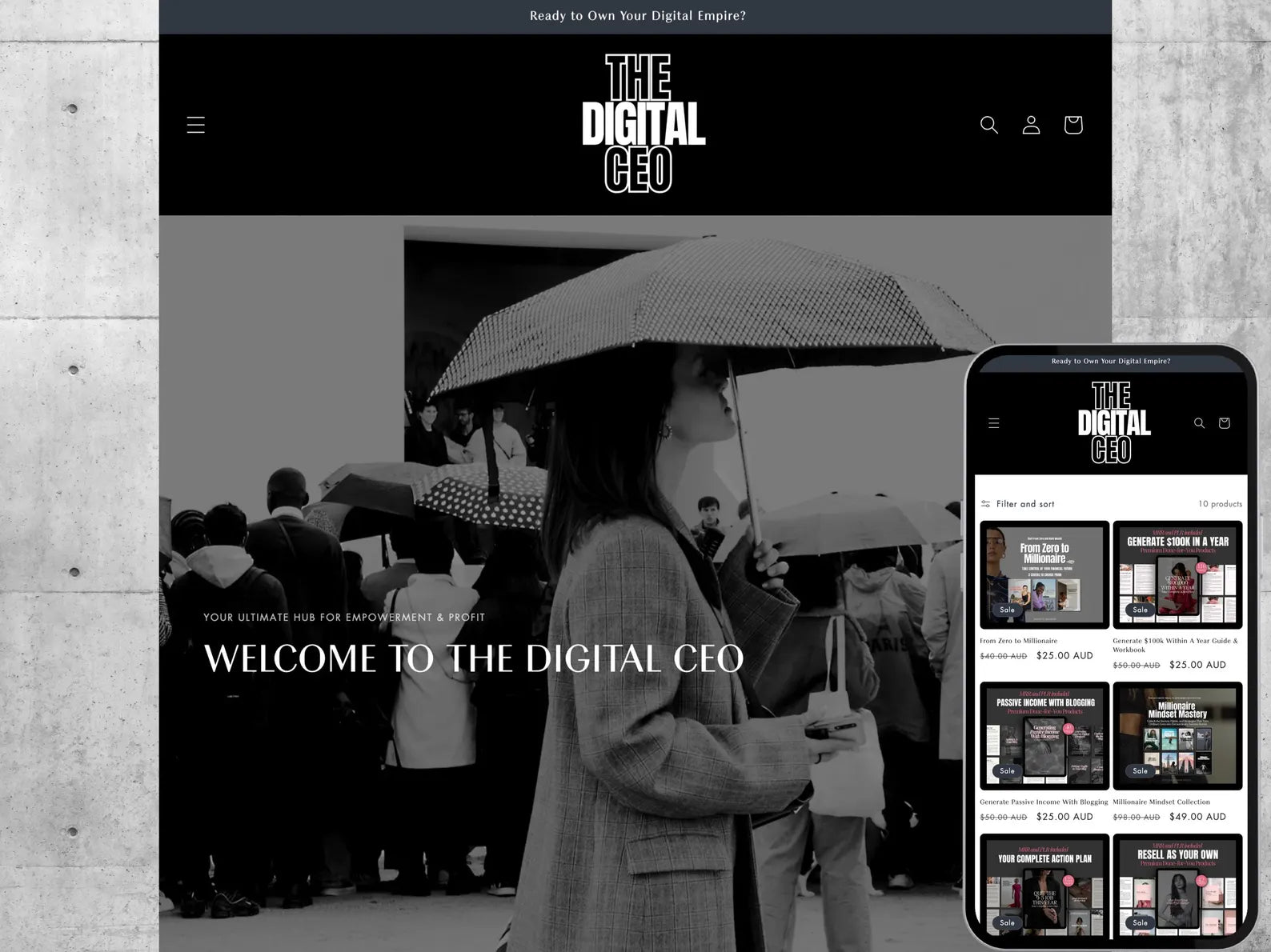 🚀Shopify Store Theme Digital Products - Hyeon-PLR