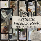 1510 Faceless Reels Bundle | Aesthetic Videos for Digital Marketing - Hyeon-PLR
